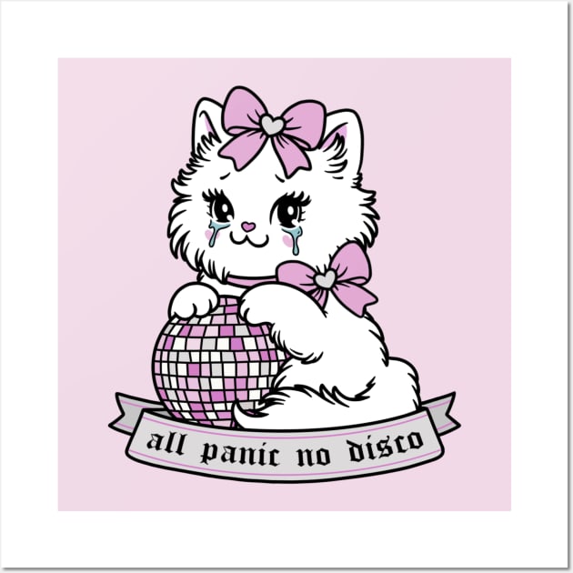 all panic no disco kitty cat Wall Art by moonstruck crystals